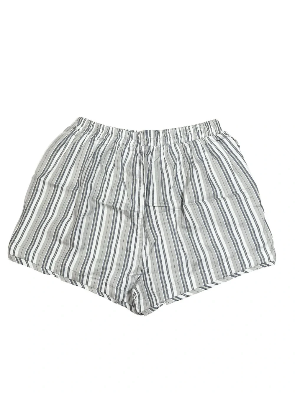 Free People Day to Day Boxer Shorts NWT Small Grey Blue Cotton Blend Sleep